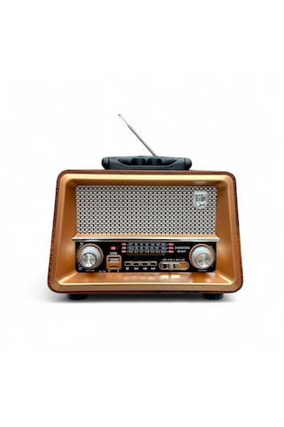 Rt-817 Nostalji Ahşap Gerçek Radyo,bluetooth Özellikli Trend Nostaljik Radyo