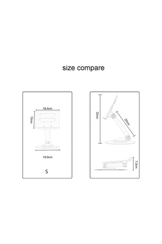 Ebitda Küçük Boy Alüminyum Masaüstü Katlanır Dizüstü Bilgisayar Braketi Ayarlanabilir Soğutma Standı - Gümüş