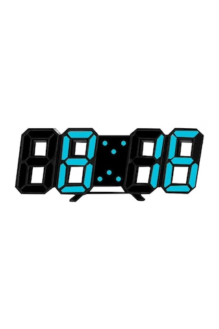 Hfambition Akıllı Dijital Alarm Saat - 3d Takvim, Sıcaklık Göstergeli Led Ekranlı Duvar/masaüstü Saat Mavi Işık ÇOk Renkli