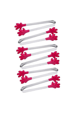 Çocuklar İçin Renkli Silikon Mini Maşalar Yemek Ve Buz Küpleri Servis Ediyor B