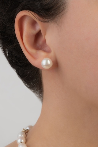 So Chic Minimal İnci 14 Ayar Altın Küpe