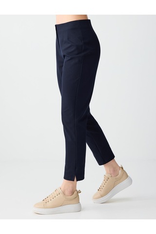 Jimmy Key Jimmy Key Lacivert Yüksek Bel Normal Paça Örme Pantolon 6sw186515494
