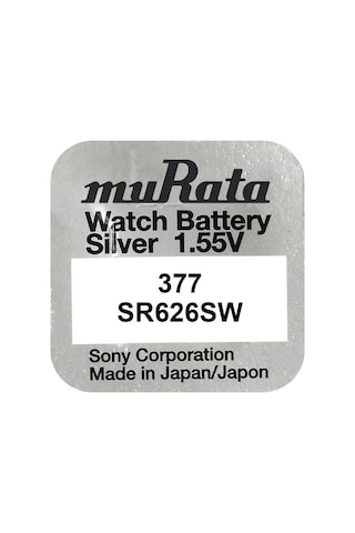 Murata 1 Adet Sr626Sw 377 Japon Malı Saat Pili