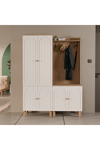 Set 5084-5072 Rapsody 6 Kapaklı Membran 9 Askılı Bohem Portmant