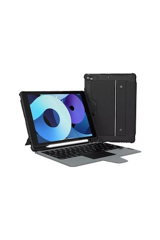 Nillkin Apple Uyumlu iPad 10.2 2019 /2021 Klavye Kılıf Set