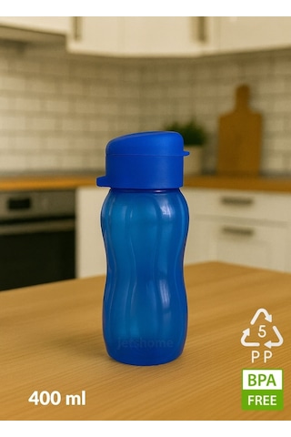 2'li Set Bpa Free 400 Ml Su Şişesi Pp-5 Minik Okul Suluğu Mavi - Pembe