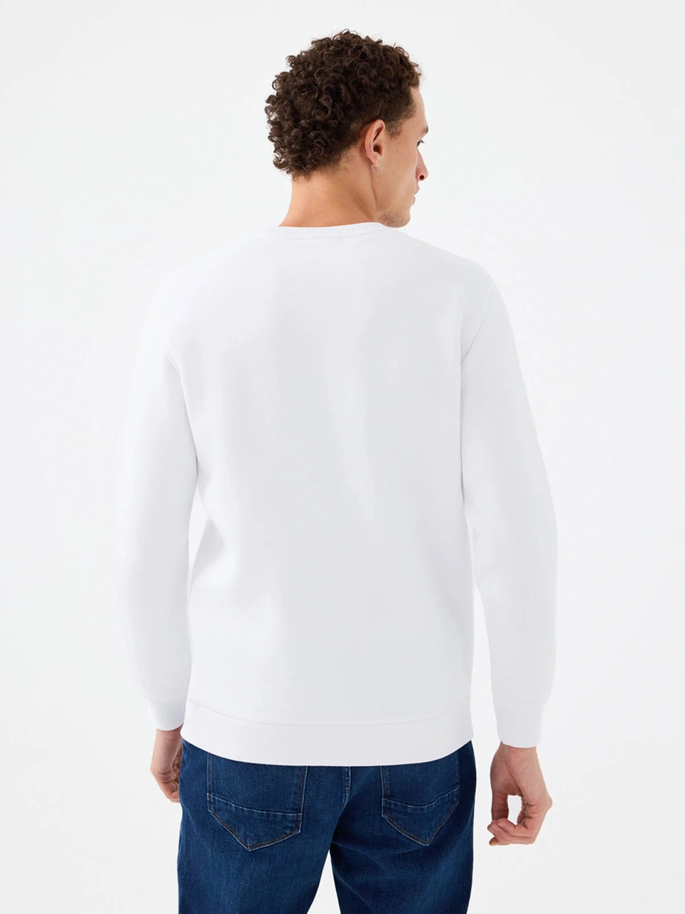 Loft Regular Fit Beyaz Erkek Sweatshirt Lf2041102 Beyaz
