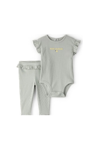 Carter's Kız Bebek Body Pantolon Set 1u269710 Yeşil