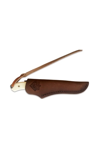 Puma Sgb Caping Smooth White Bone Kamp Bıçak, With Leather Sheath Çok Renkli