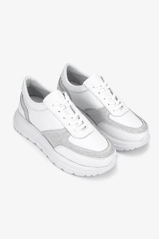 Valmenti Kadın Hakiki Deri Beyaz Sneakers & Spor Ayakkabı 1107 514 Bn Ayk Sk25-26 Byz/byz Suet/taslı Beyaz