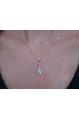 Sirius Pırlanta Paris Tektaş Kolye 0802p0011