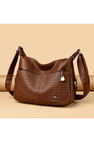 Kadın Çantası Haberci Çantası Yeni Taş Desen Küçük Kare Çanta Yüksek Kaliteli Basit Şık Omuz Haberci Çantası Taş Desen Yeşil Ana Resim Rengi Diğer