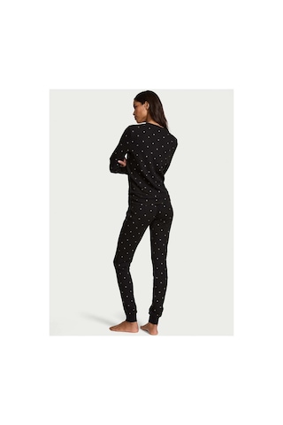 Victoria's Secret Henley Termal Uzun Pijama Takımı Buzlu Kahve