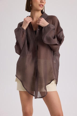 Mai Collection Mai Studios Co. Lyra Oversize Kahve Gömlek Kahve