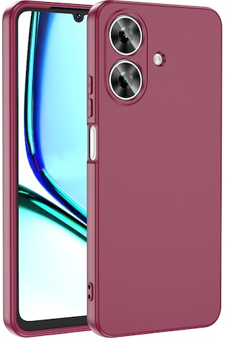 Zore Realme Note 60 Kılıf Mara Lansman Kapak - Koyu Mor Koyu Mor
