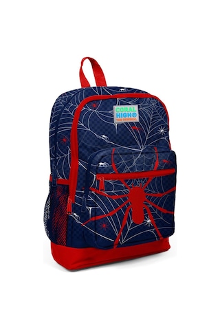 Coral High Kids Lacivert Kırmızı Örümcek Desenli 3 Lü Okul Çanta Seti Set0123720