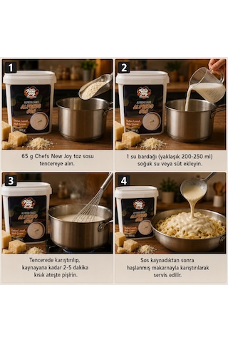 3 Lü Gurme Makarna Sosu Seti - Mac Cheese + Alfredo + Pesto 3 X 1000g