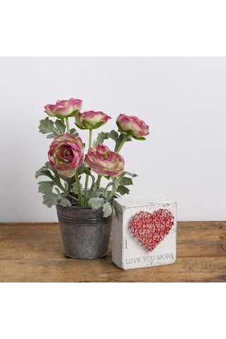 Primitives By Kathy 34248 Rustik Beyaz İp Sanat Kutusu Tabelası, 8,9 Cm X 10,16 Cm, Love You More Genel