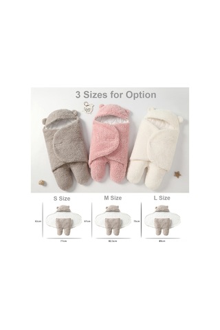 Yaozixa 3-6 Aylık Bebek Ağırlık Sherpa Yünlü Ayaklı Uyku Tulumu - Kahverengi Kışlık Isı Yerel Haki