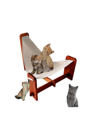Havzoria Çam Ağacı Kedi Berjeri Hamak Beşik Kedi Evi 50 x 50 x 20 CM