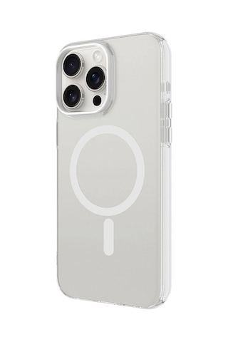Nourthkiingdom Apple Uyumlu iPhone 15 Pro Max Nrtk Magsafe Şarj Özellikli Buzlu Transparan C-pro Sert Kılıf-derin M Derin Mor