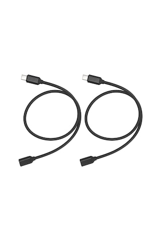 50cm Type-c Uzatma Kablosu 60w Hızlı Şarj Ve 3a Akım Destekli Usb-c Erkek Dişi Kablo 24pin Standart