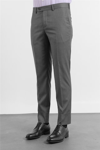 İmza Siyah - Haki Yan Cep Kendinden Desenli Comfort Fit Classic Pantolon 1003255177
