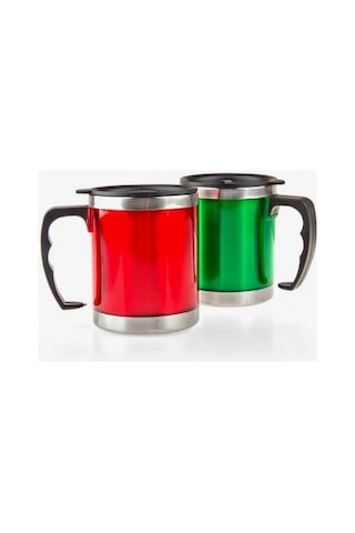 Termoslu Bardak Trel Mug Çok Renkli