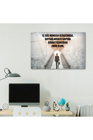 Decorita Kişisel Gelişim Cam Tablo İş Ciddiyeti