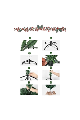 Waldern Premium Luxury Series 240 cm 1000 Dal Yılbaşı Çam Ağacı