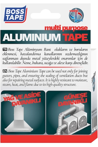 Boss Tape Alüminyum Bant Akrilik 30 mikron En:48mm Boy:10mt