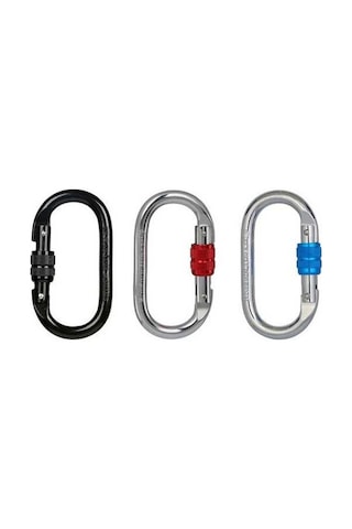 Pazly Xında Xdq96068 Tırmanma Ana Kilit Karabina O-şekilli Çelik Kilit Tel Toka Kilidi Gümüş Kırmızı Çok Renkli