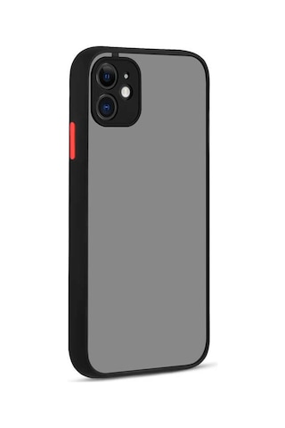 Apple Uyumlu iPhone 11 Kılıf Zore Hux Düğme Ve Kapak Zıt Renk Kılıf