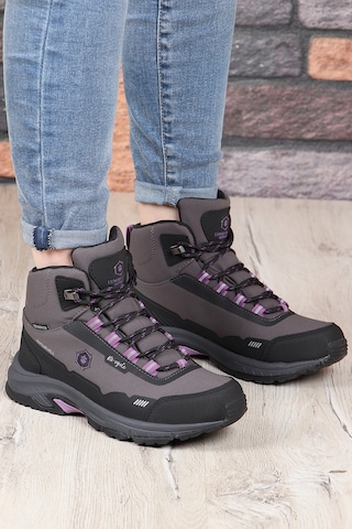 Lumberjack Re-cycle Kaymaz Su Geçirmez Outdoor Kadın Bot 667800001060 12 Mor