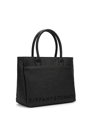 Tiffany & Tomato Tiffany Tomato Kadın El & Omuz Çantası Fermuarlı Astarlı Ve İç Bölmeli Siyah 43684632