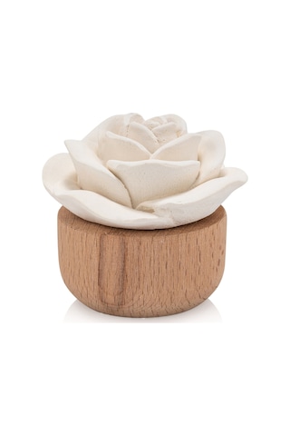 Missi Ahşap Kaideli Dark Amber Kokulu Seramik Taş Hediye Seti