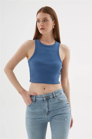 Crop Atlet İndigo İndigo