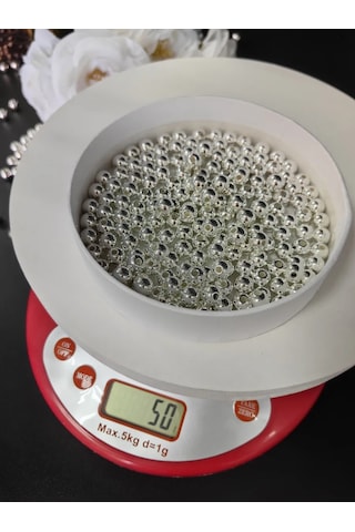 Magazin Dla Rukodel'nic Ip Gavrilov R N Çanta Boncukları Gümüş İnci 8 Mm 50 Gr 220971263