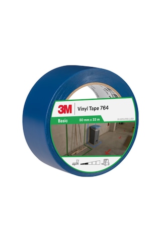 3m 764ı Mavi Genel Amaçlı Vinil Bant 50 Mm X 33 Mt