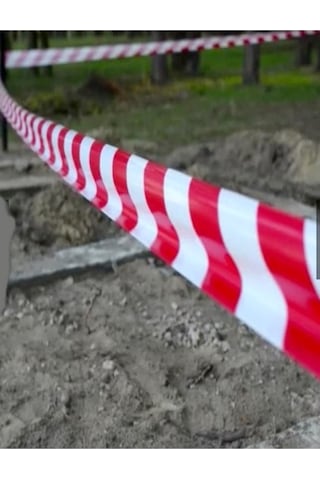 Emniyet Şeridi 65mm x 500mt Kırmızı Beyaz İkaz Şeridi