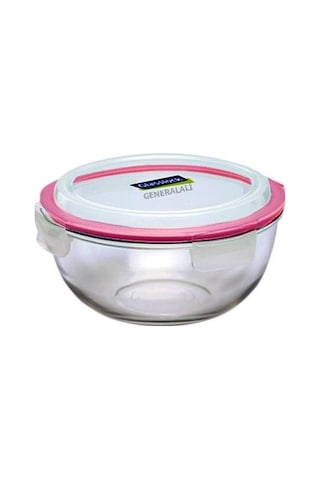 9Glasslock Yuvarlak Cam Saklama Kabı 2000 Ml