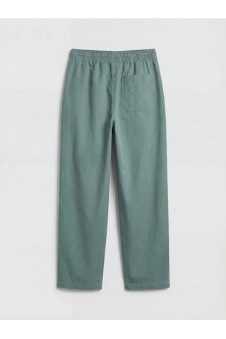 Lc Waikiki Yeşil Pileli Gabardin Erkek Çocuk Pantolon Yesil