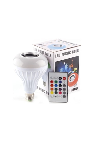 Powerlux Uzaktan Kumandalı Bluetooth Hoparlör Rgb LED Ampul