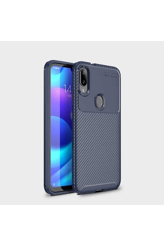 Xiaomi Mi Play Kılıf Zore Negro Silikon Kapak Lacivert