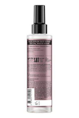 Gliss Serum Deep Repair Şampuan 2 x 400 ML + Sıvı Saç Kremi 200 ML