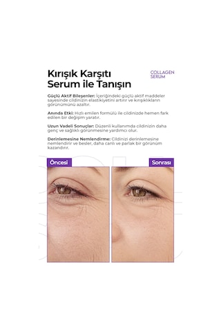 Kırışıklık Ve Yaşlanma Karşıtı Besleyici Collagen Serum 50ml