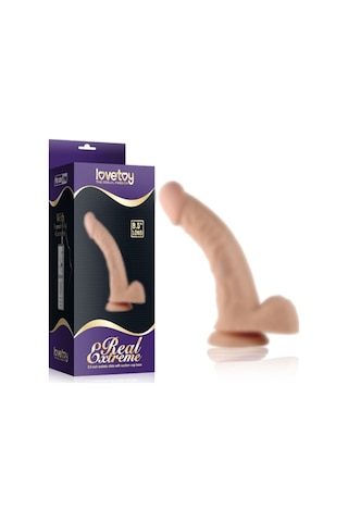 Hızlı Express Lovetoy Real Extreme Eğimli Süper Gerçekçi Realistik Penis Vantuzlu Dildo