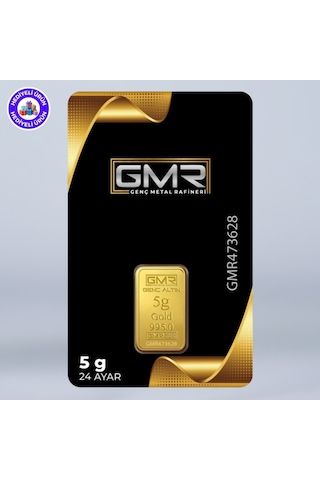 E-gümüş 5gr. 995 24 Ayar Külçe Altın
