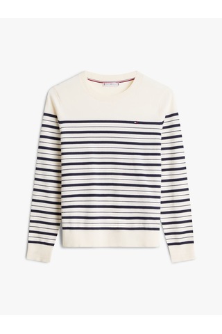 Tommy Hilfiger Co Jersey Fıne Gg Ls C-nk Swt Kadın Siyah Kazak - Ww0ww44984 Siyah