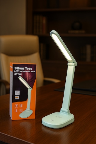 Silver Toss St-7001 Şarjlı Led Masa Lambası